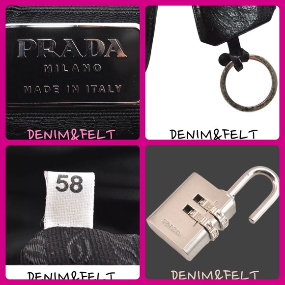 PRADA Vintage Pink/Black Begonia Quilted Nylon Travel Bag/Tote | PRELOVED!!🩷💗 - Picture 16 of 16